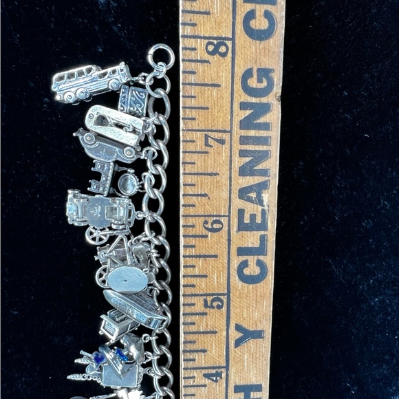 Vintage Moveable LOADED Sterling 925 Silver Articulated Charm Bracelet 91.4 G - Picture 16 of 17
